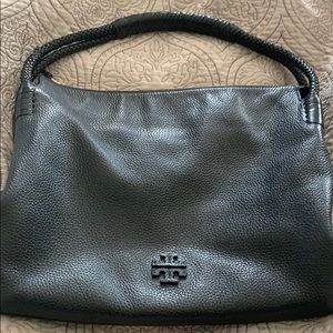 Tory Burch black leather pocketbook